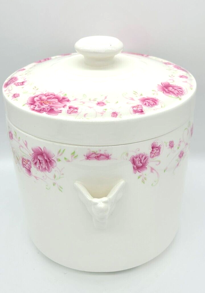 Cheng's White Jade Porcelain Microwave Safe Two Ears Household Stew Pot