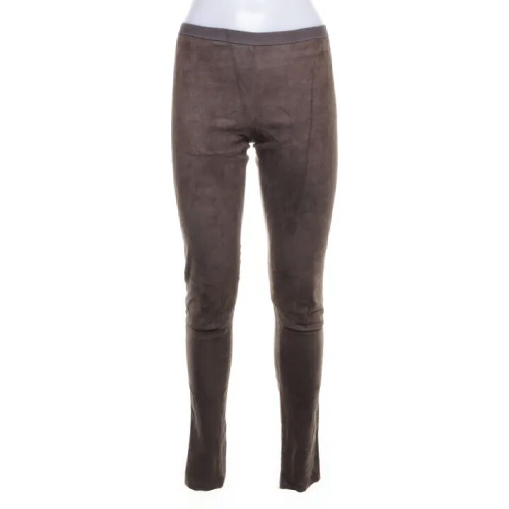 RICK OWENS RP15F1320LS Sphinx Dark Dust Suede Pant Legging Trouser