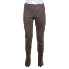 RICK OWENS RP15F1320LS Sphinx Dark Dust Suede Pant Legging Trouser i40 Us6 S