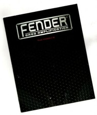 2003 FENDER Guitars BASS AMPlifiers Catalog/Brochure:BASSMAN,PRO,RUMBLE,25,Amps