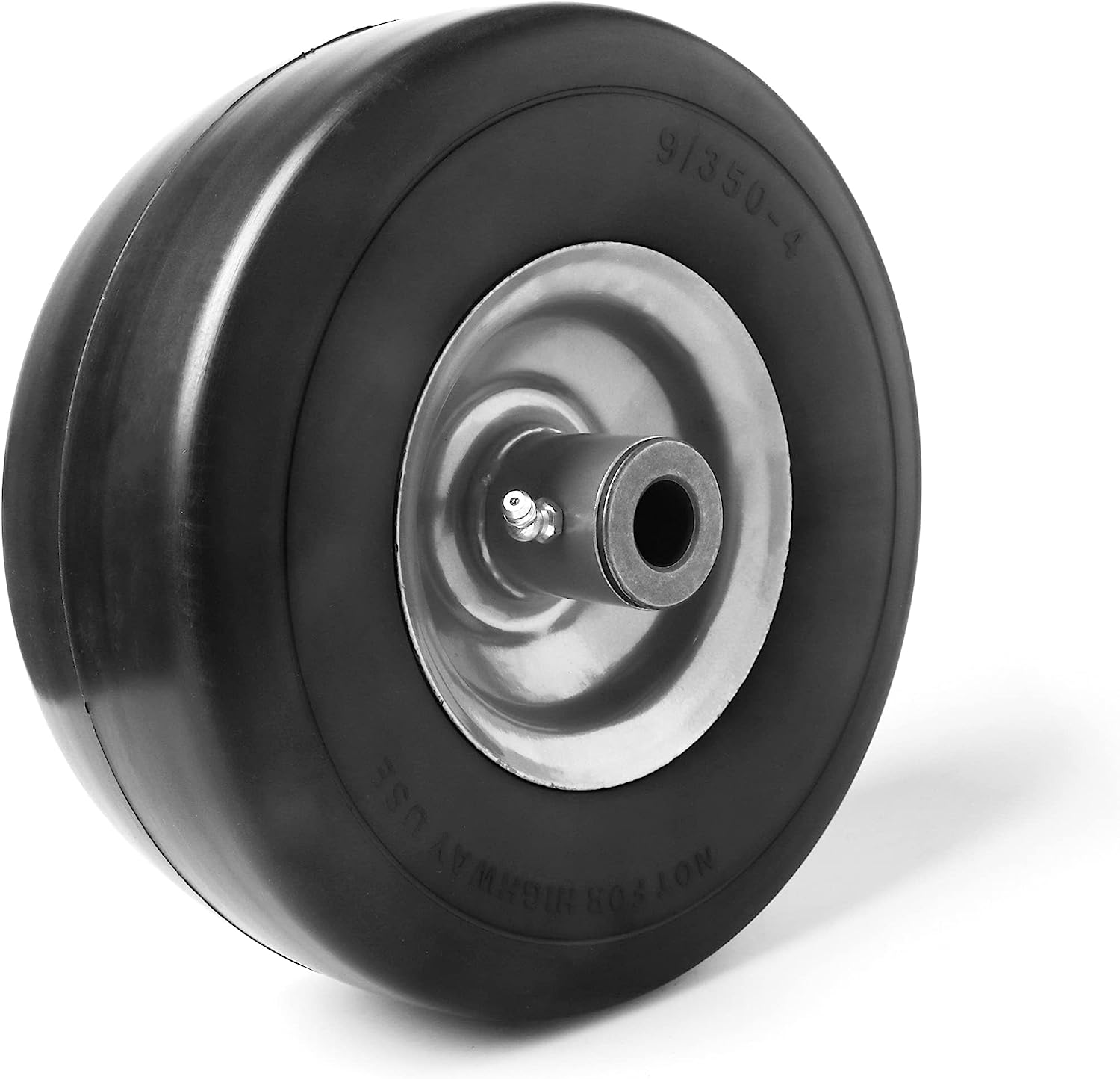 (2Pack) 9X3.504” Flat Free Lawnmower Tire and Wheel Assemblies eBay