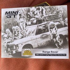 2023 Mini-GT Camel Trophy Muddy 1982 RANGE ROVER Papua New Guinea Set w/Figures