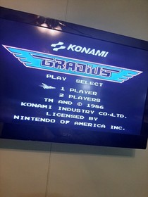 GRADIUS for Nintendo NES - Nice label, 5-screw variant - Tested & working well!