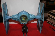 Vintage Original Star Wars 1978 Vintage Imperial Blue Tie Fighter Battle Damaged