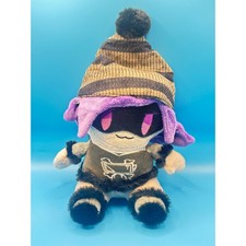Murder Drones Uzi Plush 11" Stuffed Animal Purple Hair Drone No Tags As-Is