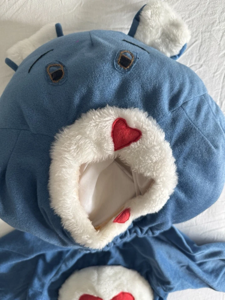 Винтажный ручной работы уход медведь костюм любовь сердце 2-4 лет старый уникальный - Изображение 3 из 4