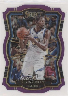 2017-18 Panini Select Premier Level Purple Die-Cut Prizm 94/99 Kevin Durant s3g