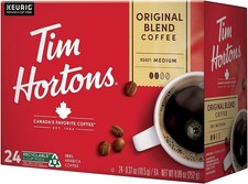 Tim Hortons Original Blend, Medium Roast Coffee, Single-Serve K-Cup Pods Compati