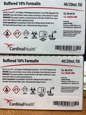 Lot of 48 Cardinal Health Buffered 10% Formalin C4320-20H 40/20mL Fill