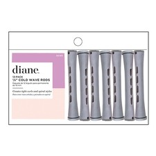Diane Cold Wave Perm Rods, 12 Pack- J Long Grey 3/8"