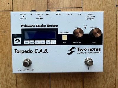 Two Notes Torpedo C.A.B. Speaker Simulator Pedal, AmpSimulation E-Gitarre + Bass