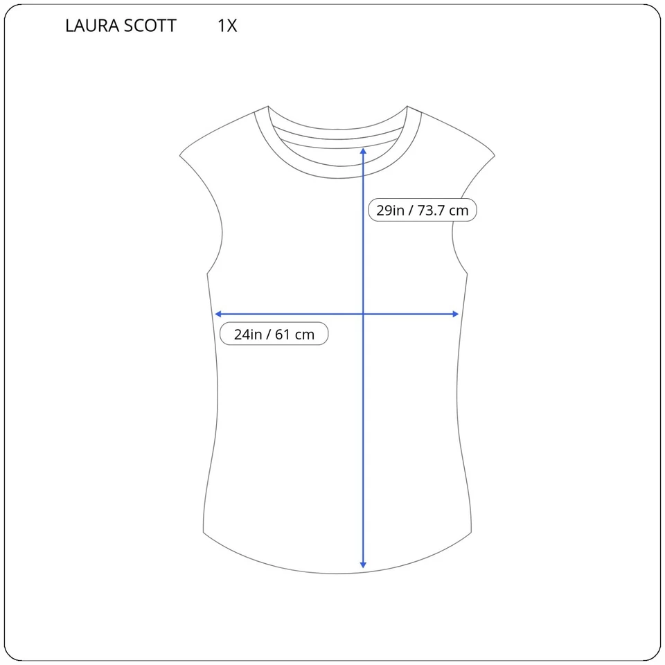 Top de mujer Laura Scott 1X Plus sin mangas cuello drapeado azul lavanda estampado animal Foto 2 de 4