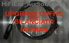 CAVO CUFFIE BILANCIATO SENNHEISER HIFIMAN AKG STAX DENON SONY GRADO FOSTEX HIRES