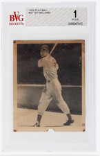 1939 Play Ball #92 Ted Williams Rookie Card BVG 1. rookie card picture