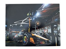 LANDO NORRIS SIGNED 14x11 Poster 2025 ABU DHABI WORLD CHAMPION EXACT PROOF