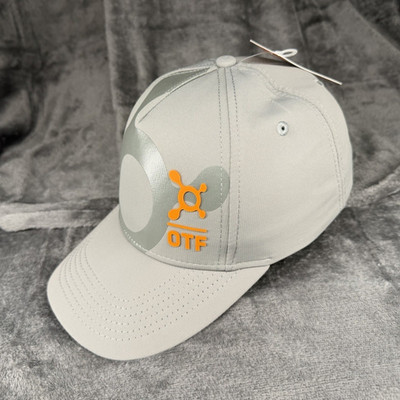NWT Orangetheory Fitness OTF Power Splat Adjustable Gray Hat Cap OSFA