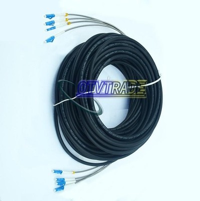 ONE NEW 120M Field Outdoor LC-LC UPC 4   9/125 Single Mode Fiber Patch Cord *bn