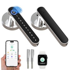 Image of 5 in 1 Smart Door Lock Fingerprint Door Lock with Code APP Keyless Entry Smart