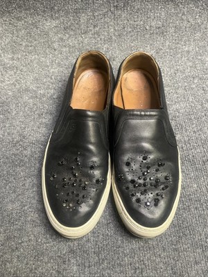 GIVENCHY Crystal Embellished Slip On Sneaker Size 10 Black