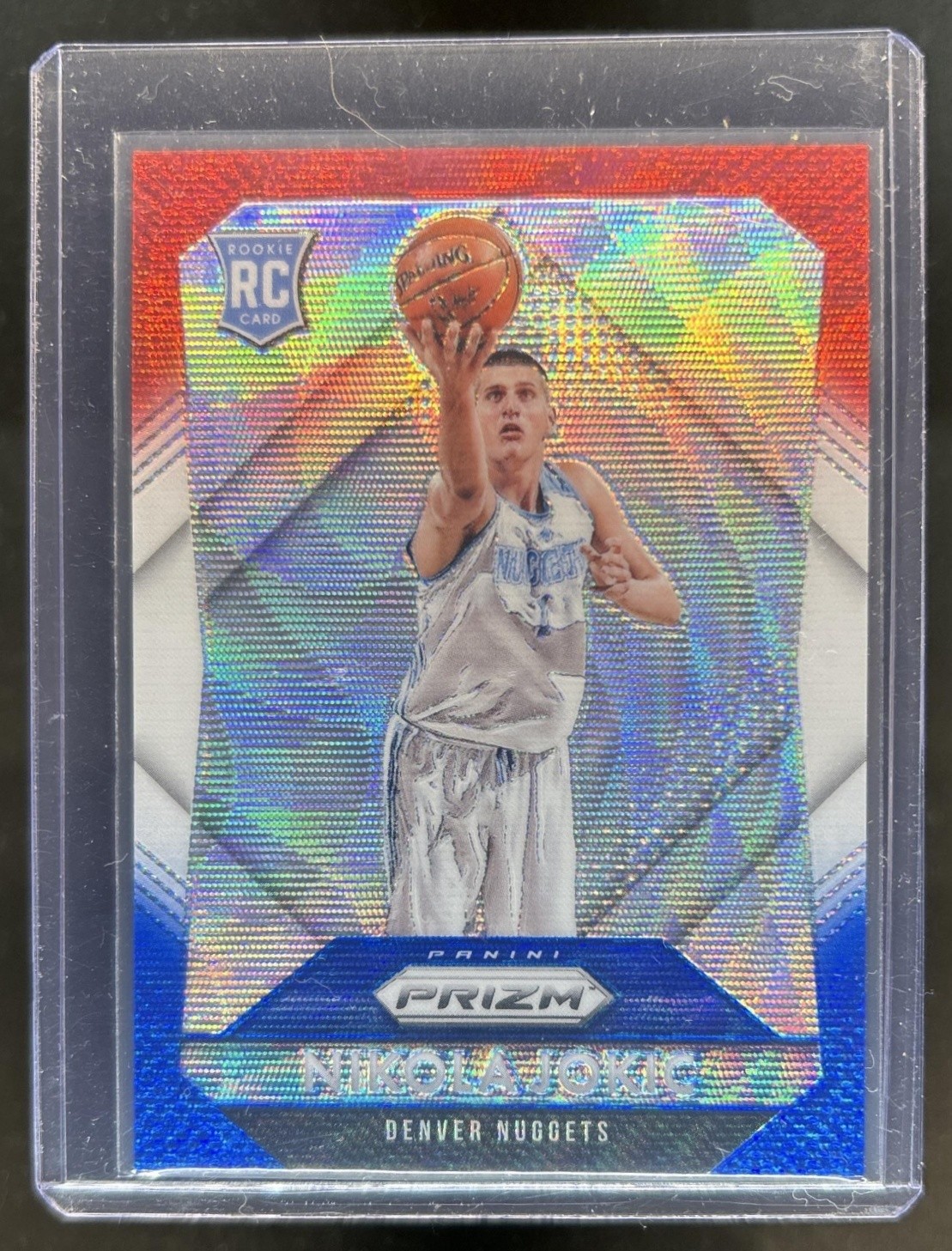 2015-16 Panini Prizm Nikola Jokic RC Red, White & Blue Prizm #335 Nuggets