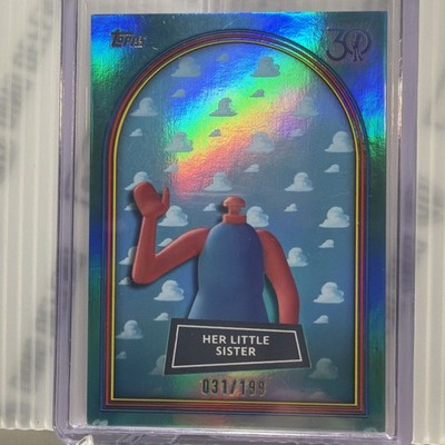 2025 Topps 30 Years of Toy Story Her Little Sister Aqua Foil #/199