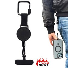 New Outdoor Retractable Anti-Theft Phone Holder Rope Keychain OY