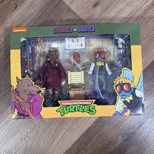 NECA Teenage Mutant Ninja Turtle Splinter and Baxter Action Figures TMNT