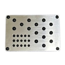 Mini Metal Car Truck Floor Mat Carpet Heel Pad Plate Rest Footrest Foot Pedal Ki