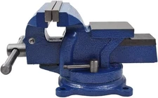 6" Bench Vise Table Top Clamp Press Locking Swivel Base Heavy-Duty for Crafting