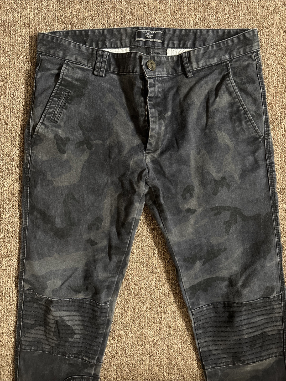 Zara Men’s Biker Trousers Rare Size 32 image 2