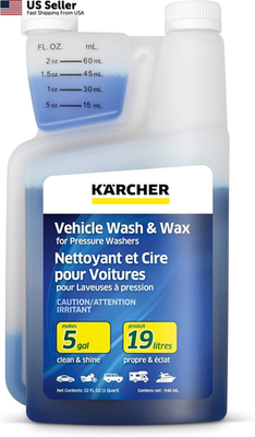 #ad Kärcher Vehicle Wash and Wax Pressure Washer Detergent 5 Gal Yield FROM USA $14.88