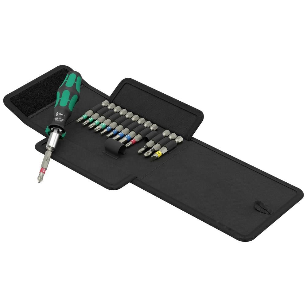 Wera Kraftform Kompakt 838 RA S Set 1 avec cliquet réversible et 13 embouts résistants
