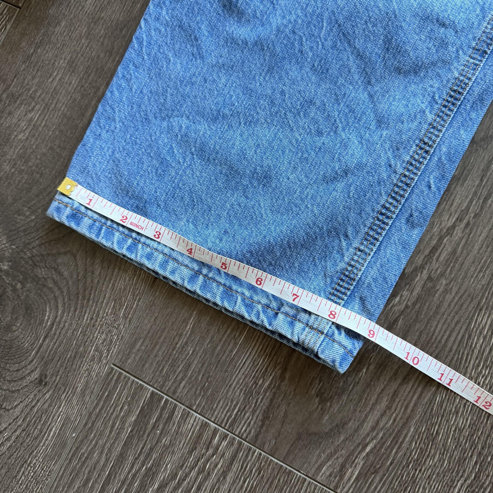 Vintage Carhartt Carpenter Jeans Baggy  35x32 Blue Medium Wash Denim Workwear thumbnail 8