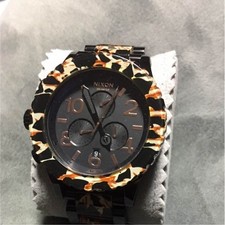 NIXON leopard print watch