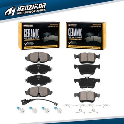 Front & Rear Ceramic Brake Pads for Audi A3 Quattro / Volkswagen E-Golf / Jetta