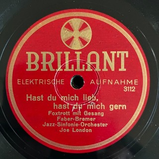 78 rpm RICHARD FORST/ERWIN HARTUNG "Hast du mich lieb hast du mich..." FOX 1932