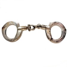 Vintage H&R FBI Super Handcuff W/ Hidden Keyw...