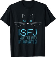 Funny Introvert Cat Lover Gift Me Time Cat Lady Humor ISFJ T-Shirt