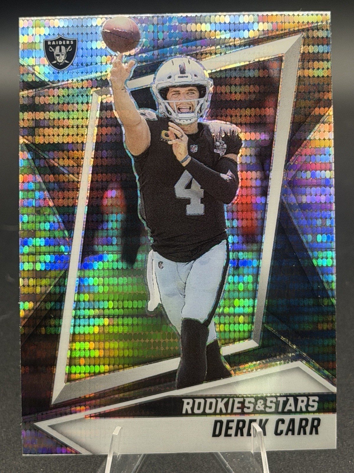 2021 Panini Rookies & Stars - Derek Carr #72 Pulsar Prizm