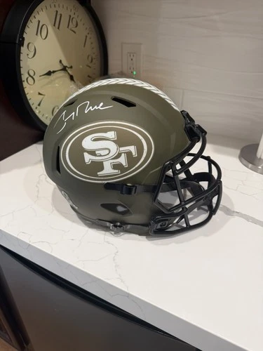 Jerry Rice Signed San Fransisco 49ers F/S Replica  Salute To Service Helmet