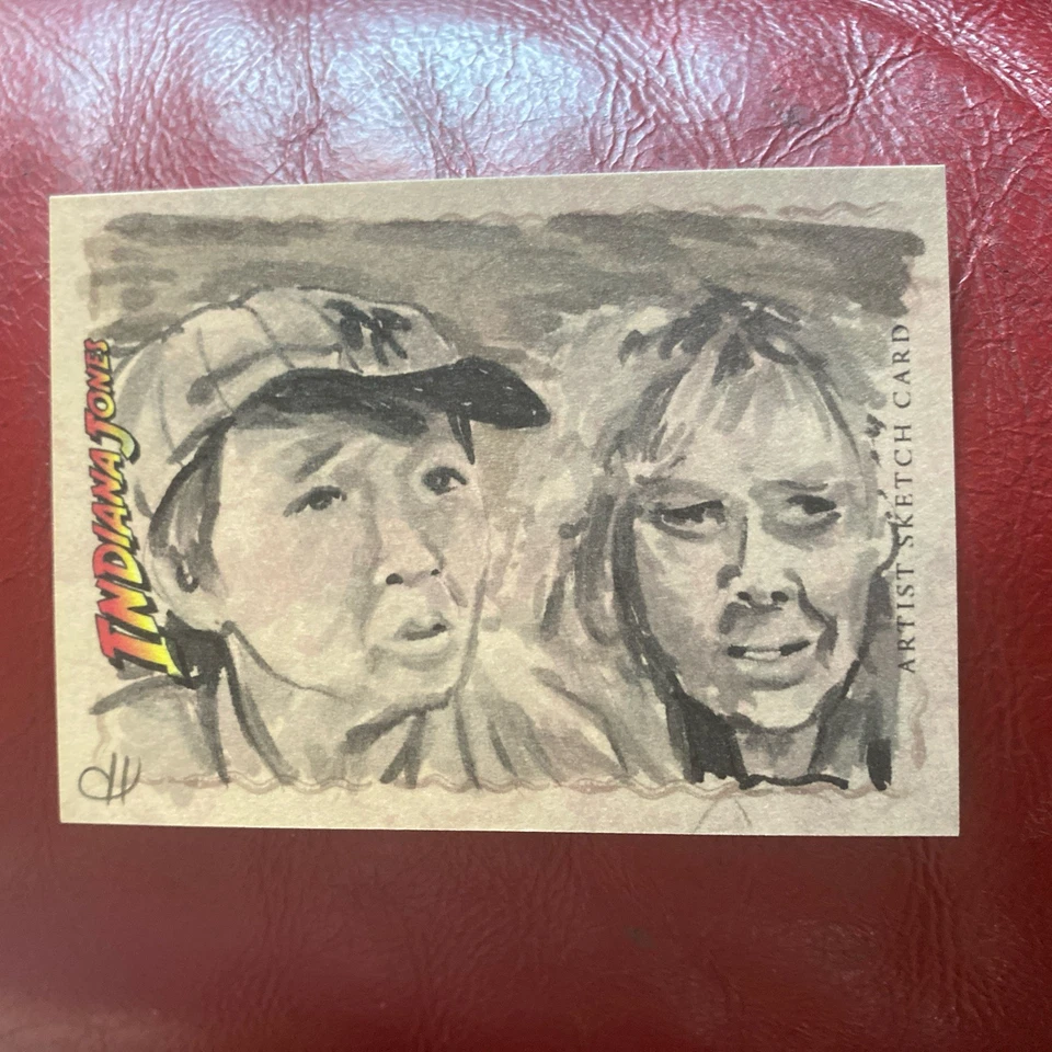 2008 Topps Indiana Jones Heritage Short Round Sketch by Chris Henderson # 1/1 - Image 2 of 3