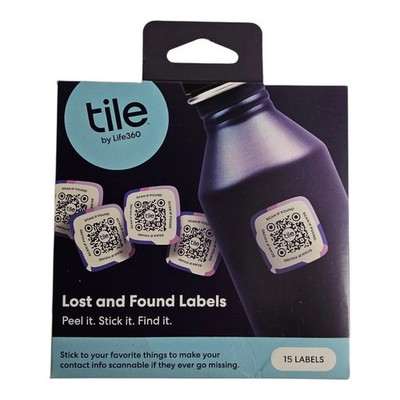 Tile By Life 360 - Lost and Found Labels - Pack Of 15 Labels -  BRAND NEW