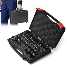 Nut and Bolt Thread Checker 47 Nut and Bolt Gauge 22 Metric & 25 Inch in Case