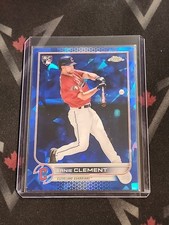 Sapphire Ernie Clement RC Refractor 2022 Topps Chrome Rookie Card #71 Blue Jays 