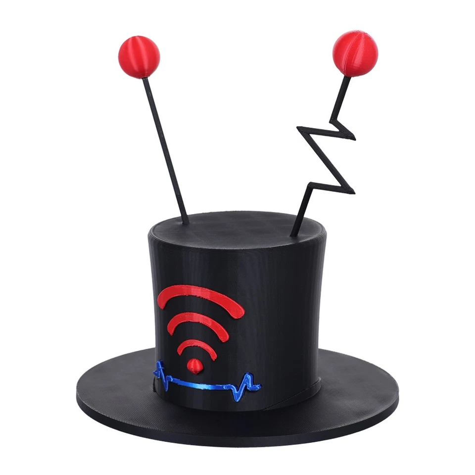 Anime Vox Cosplay Sombrero Azul Gorra Fiesta Carnaval Halloween Tocado Navidad Regalo Accesorios Foto 4 de 4