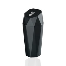 Car Trash Can with Lid, Mini Diamond Design Automatic Portable Trash Can, Small