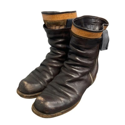 Used Mihara Yasuhiro Side Zip Boots Brown Size 25.5Cm FTt64 | eBay