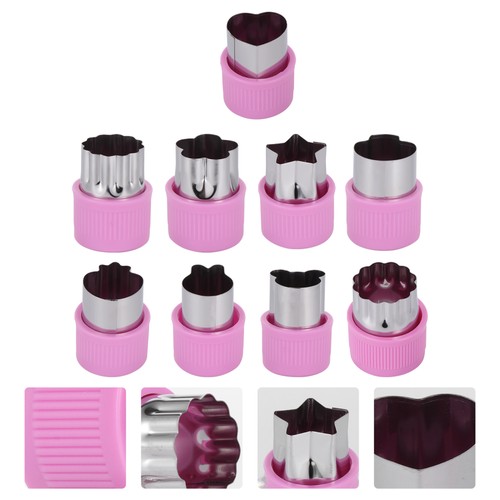 9 Pz/Set Farfalla Superficie Stampo Bambino Biscotti Verdura Frutta Tagliabordi - Foto 11 di 12