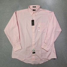 Arrow Shirt Mens 16.5 34/35 Pink Regular Fit Wrinkle Free Button Down NWT