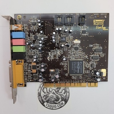 Creative Sound Blaster Live! 5.1 Digital PCI Sound Card SB0220 EMU10K1-JFF